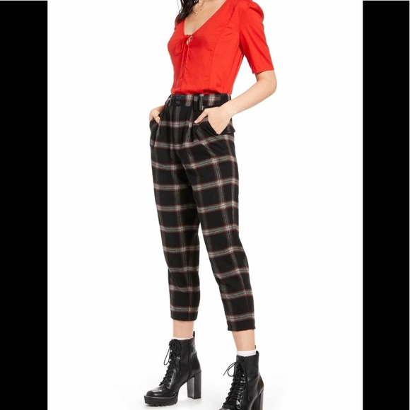 bp Tops - X Claudia Sulewski Red Tie Neck Top S NEW w Tags